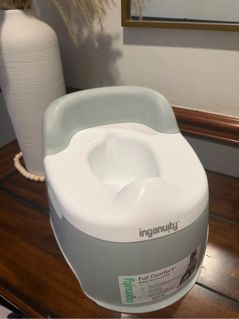 Ingenuity Full Comfort Potty - Sage/White